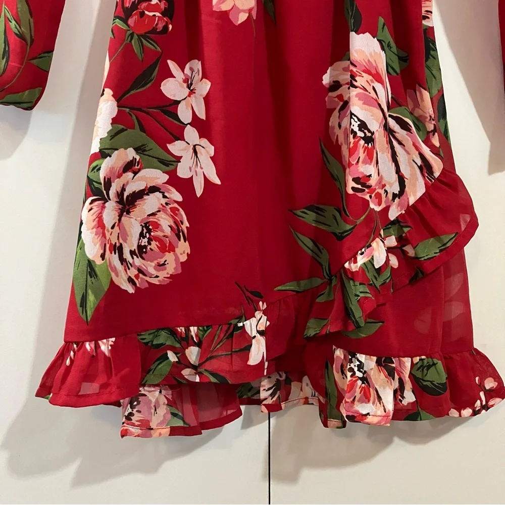 The Children's Place Red Floral Dress
